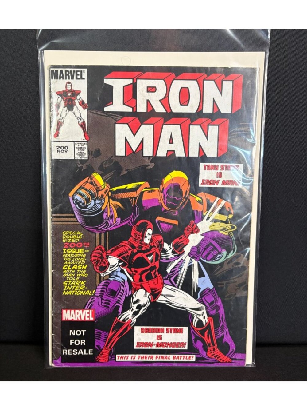 Iron Man #200 Marvel Comic Book Crimson Dynamo Avengers The Best Defense Stark